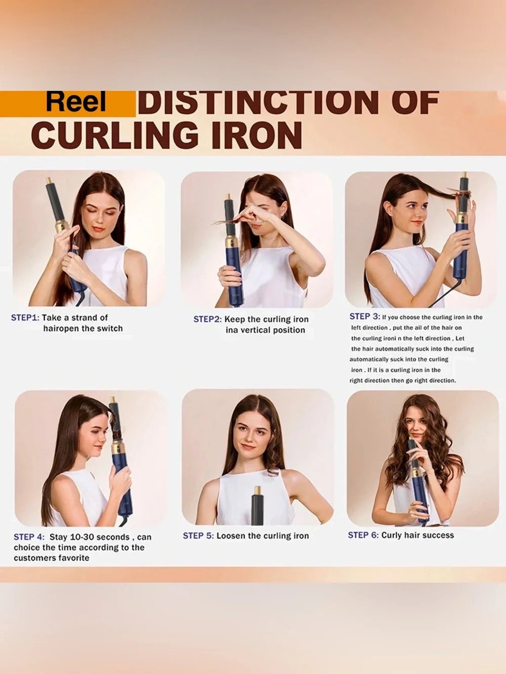 5-in-1 Multi-Styling System -Hair Dryer Brush Curling Iron Set, Surprise Color